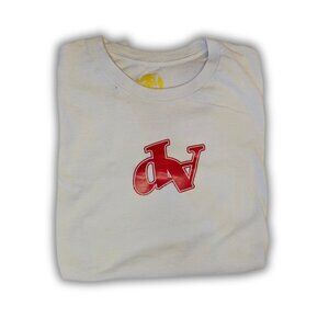 DENIED APPROVAL LOGO ICON WHITE/RED TEE SIZE LARGE